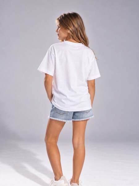 T-SHIRT N.SAILS 3446 M.C NIÑA BLANCO