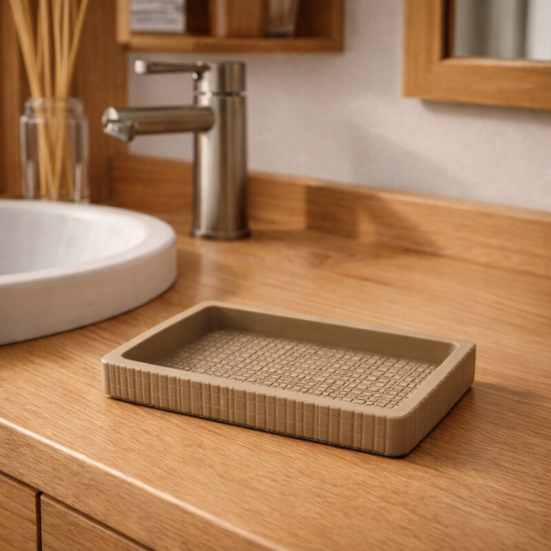 Jabonera para Baño Acanalada