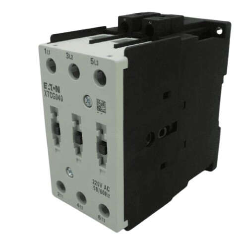 CONTACTOR T3 XTCG 40A 18.5KW/25 HP (230V 50/60 HZ) EATON E-LINE CONTACTOR T3 XTCG 40A 18.5KW/25 HP (230V 50/60 HZ) EATON E-LINE