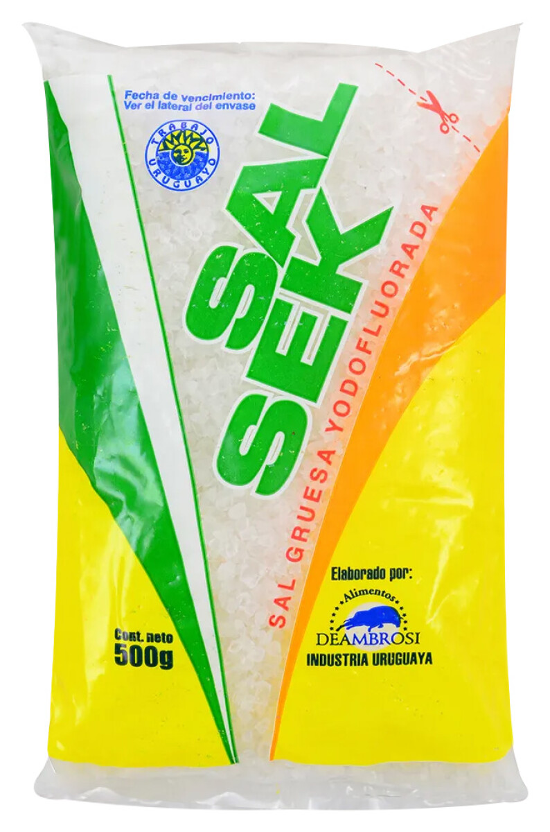 SAL GRUESA PAQ. 500G SEK YODOFLUORADA 