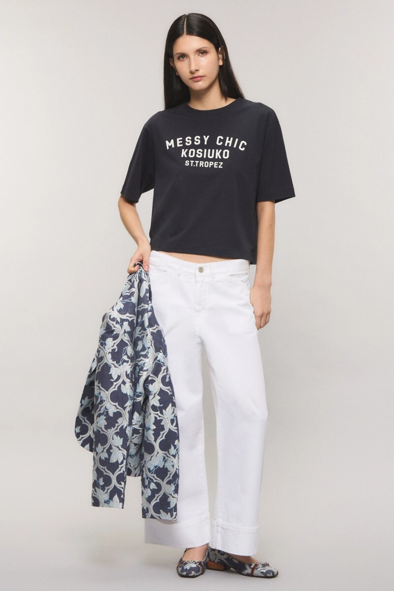 REMERA MESSY CHIC KSK Navy