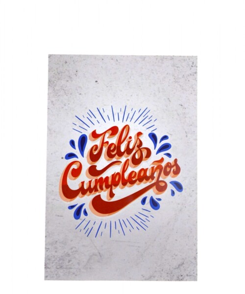 Tarjeta cumpleaños 10x15. DISEÑO 9