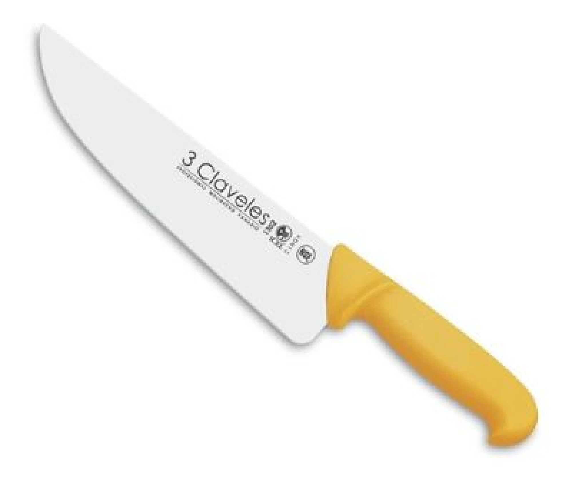 Cuchillo 3 Claveles Carnicero 24cm REF1302 m/amarillo — Magnum