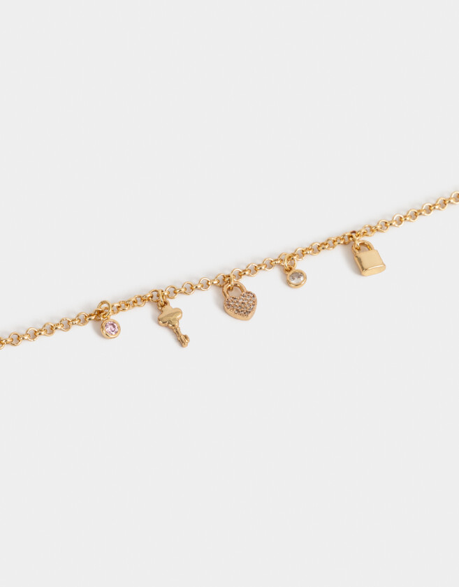Pulseras Flexibles Bañada en Oro Pulsera Flexible Multidijes Bañada En Oro - Dorado