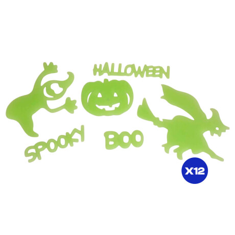 Set X12 Halloween Super Completo Fantasma Sombrero Set X12 Halloween Super Completo Fantasma Sombrero