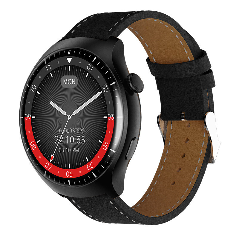 Reloj smartwatch watch 4 pro Wearfit con malla de cuero Reloj smartwatch watch 4 pro Wearfit con malla de cuero