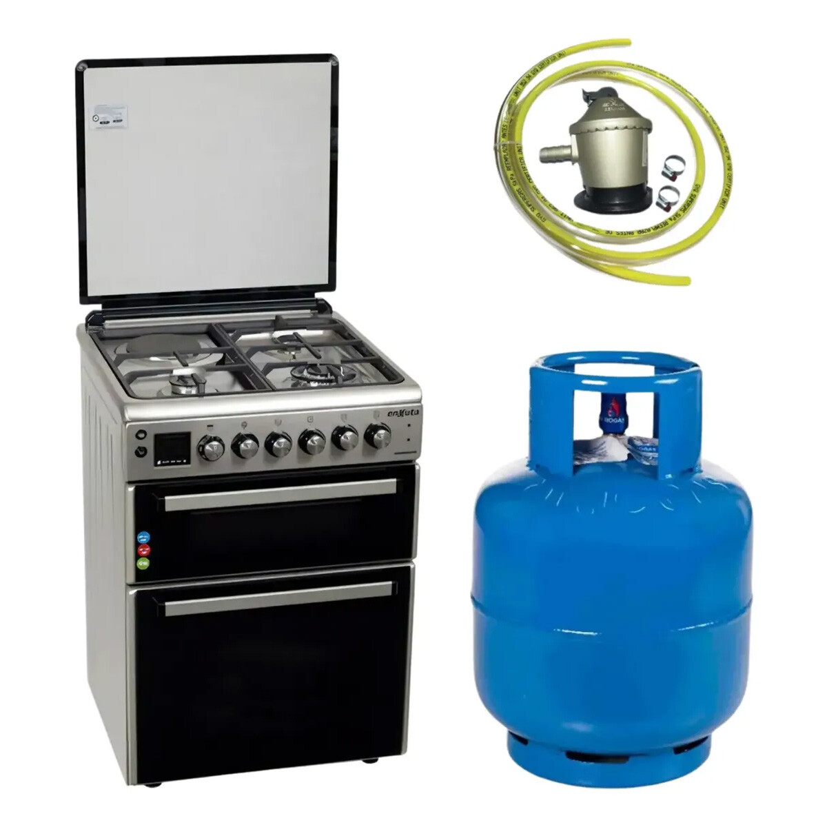 KIT COCINA ENXUTA CENXDH6413I + GARRAFA + VALVULA + MANGUERA + ABRAZADERAS 