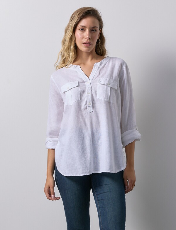 Blusa Lino BLANCO