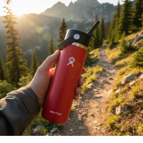 Botella 24 Oz (709ml) Wide Flex Straw Cap Hydro Flask GOJI