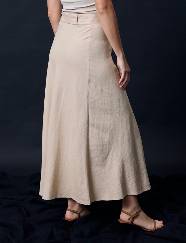 Falda Lino BEIGE