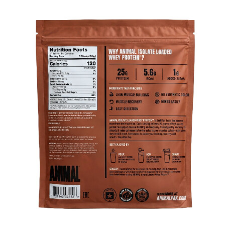 Whey Protein Isolado 2Lb Animal- Sabor Vainilla Whey Protein Isolado 2Lb Animal- Sabor Vainilla