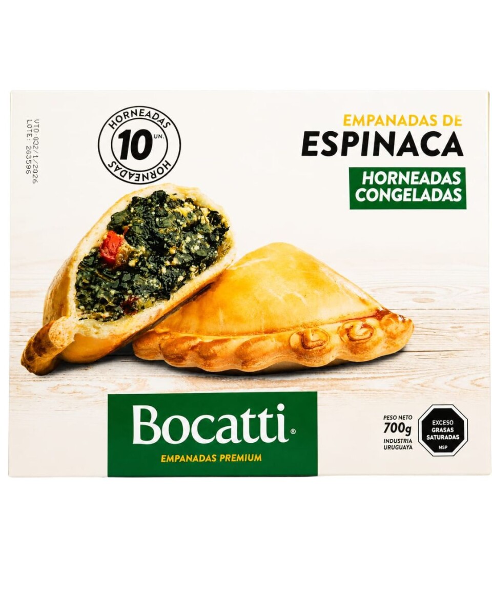 EMPANADAS DE ESPINACA BOCATTI PREMIUM X10 