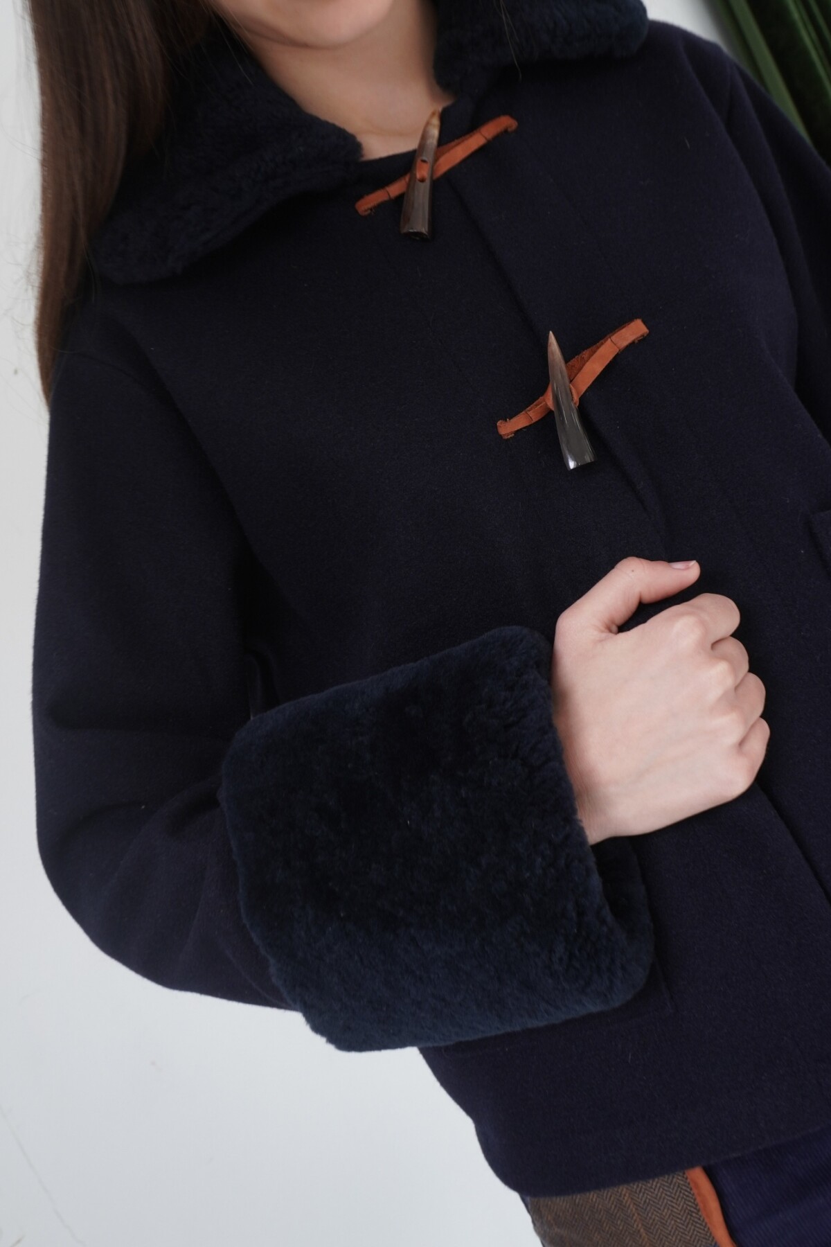 Campera New Jersey Base Azul / Corderito Azul