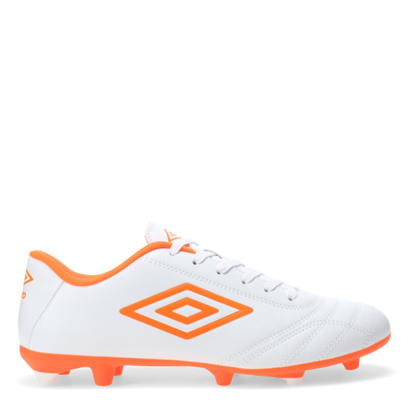 Championes de Fútbol 11 Hombre Umbro Classico II HG Blanco - Anaranjado
