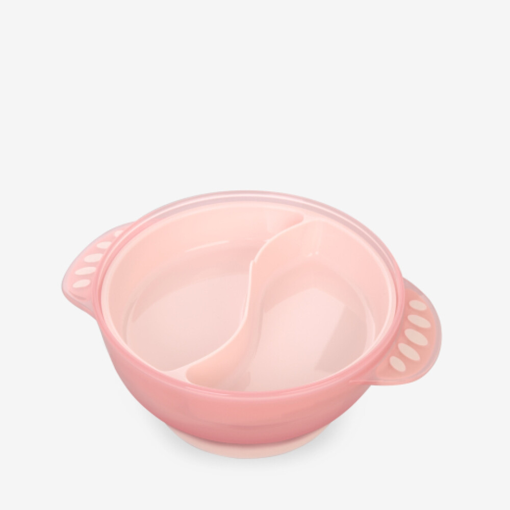 Bowl 4 en 1 KIKKABOO rosa transparent