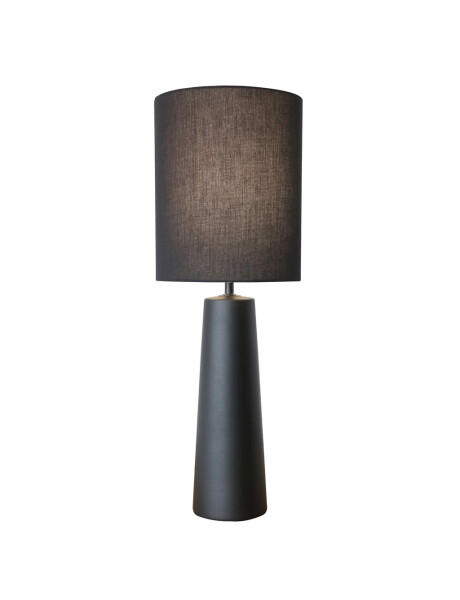 LAMPARA DE MESA CERAMICA D24x69CM NEGRO LAMPARA DE MESA CERAMICA D24x69CM NEGRO