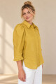 Camisa palma Mostaza