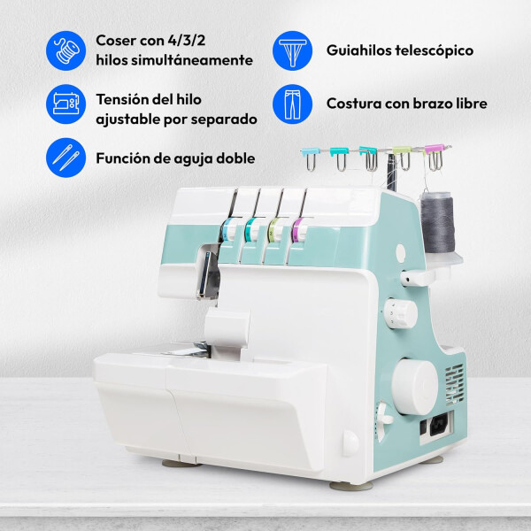 Máquina De Coser Kassel Ks-mco5 Overlock 4 Hilos MAQUINA DE COSER KASSEL OVERLOCK KS-MC05