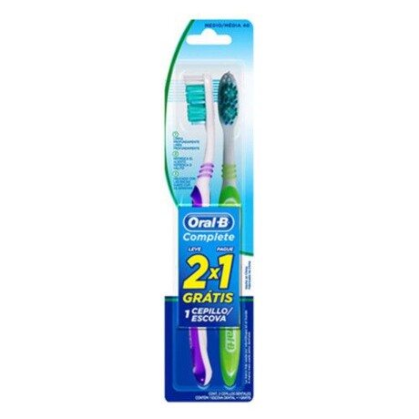 Oral-B Complete Cepillo Medio x2 – Limpieza Dental Completa Oral-B Complete Cepillo Medio x2 – Limpieza Dental Completa