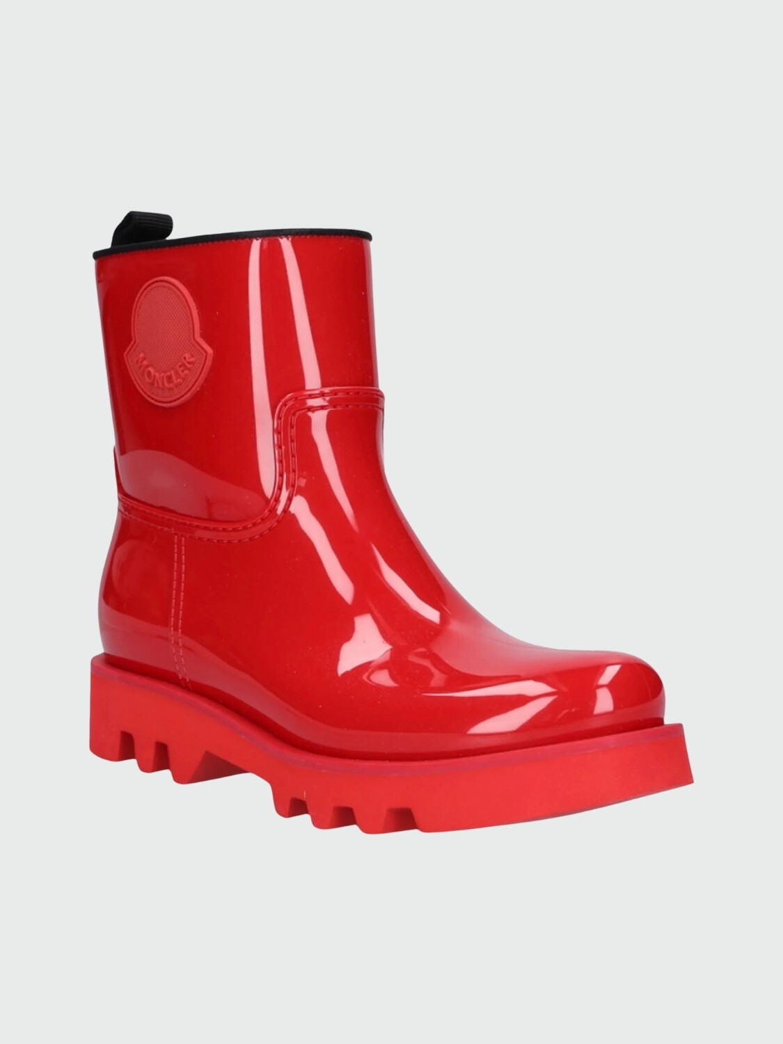 Moncler -Botas de lluvia antideslizantes, Ginette Rojo