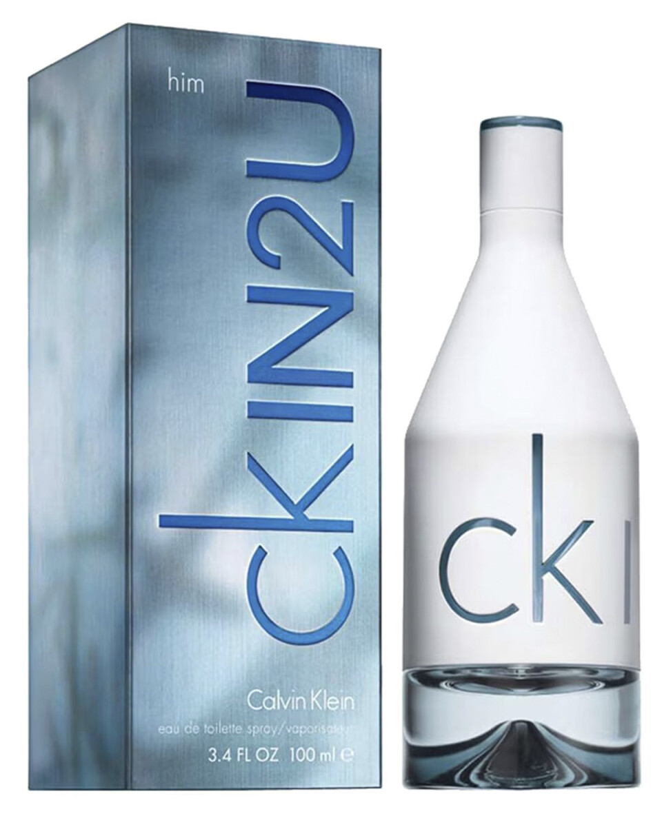 Perfume Calvin Klein CK IN2U Him EDT 100ml Para Hombre Aroma Amaderado Cítrico 
