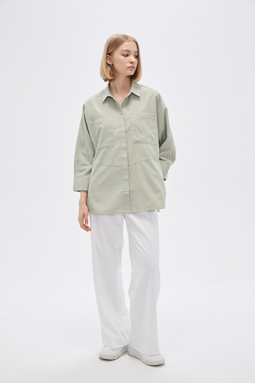 Camisa Maturin Verde Grisaceo