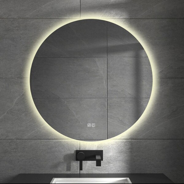 ESPEJO CON LUZ LED Y ANTI EMPAÑE REDONDO 70 CM - E25-129 ESPEJO CON LUZ LED Y ANTI EMPAÑE REDONDO 70 CM - E25-129