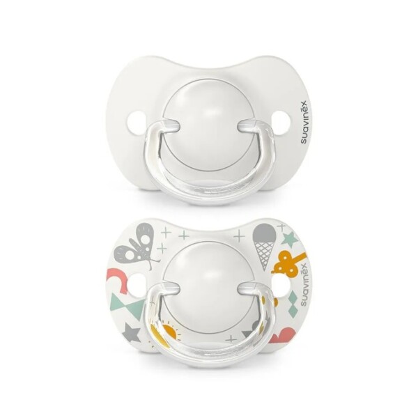 Set x2 chupete fisiologico Suavinex 0 a 6 M Park Blanco
