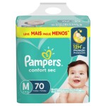 PAMPERS CONFORT SEC VERDE MED PAQ. X 70 única