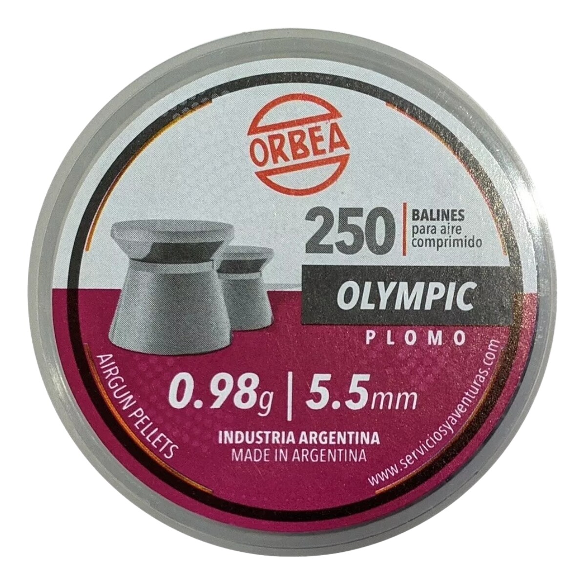 Balines OLYMPIC Cobre cal 5.5 250un 0.98g - ORBEA 