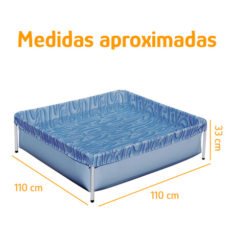 Piscina Infantil Mor 400L Estructural Metálica PVC Reforzado Azul