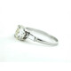 Anillo De Oro Blanco 18K Y Brillante Central Anillo De Oro Blanco 18K Y Brillante Central