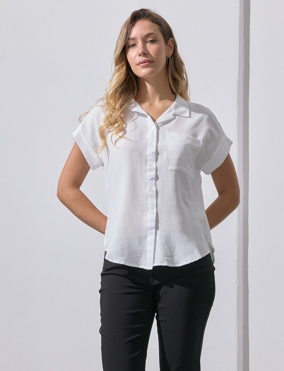 Camisa Bolsillo - Blanco 