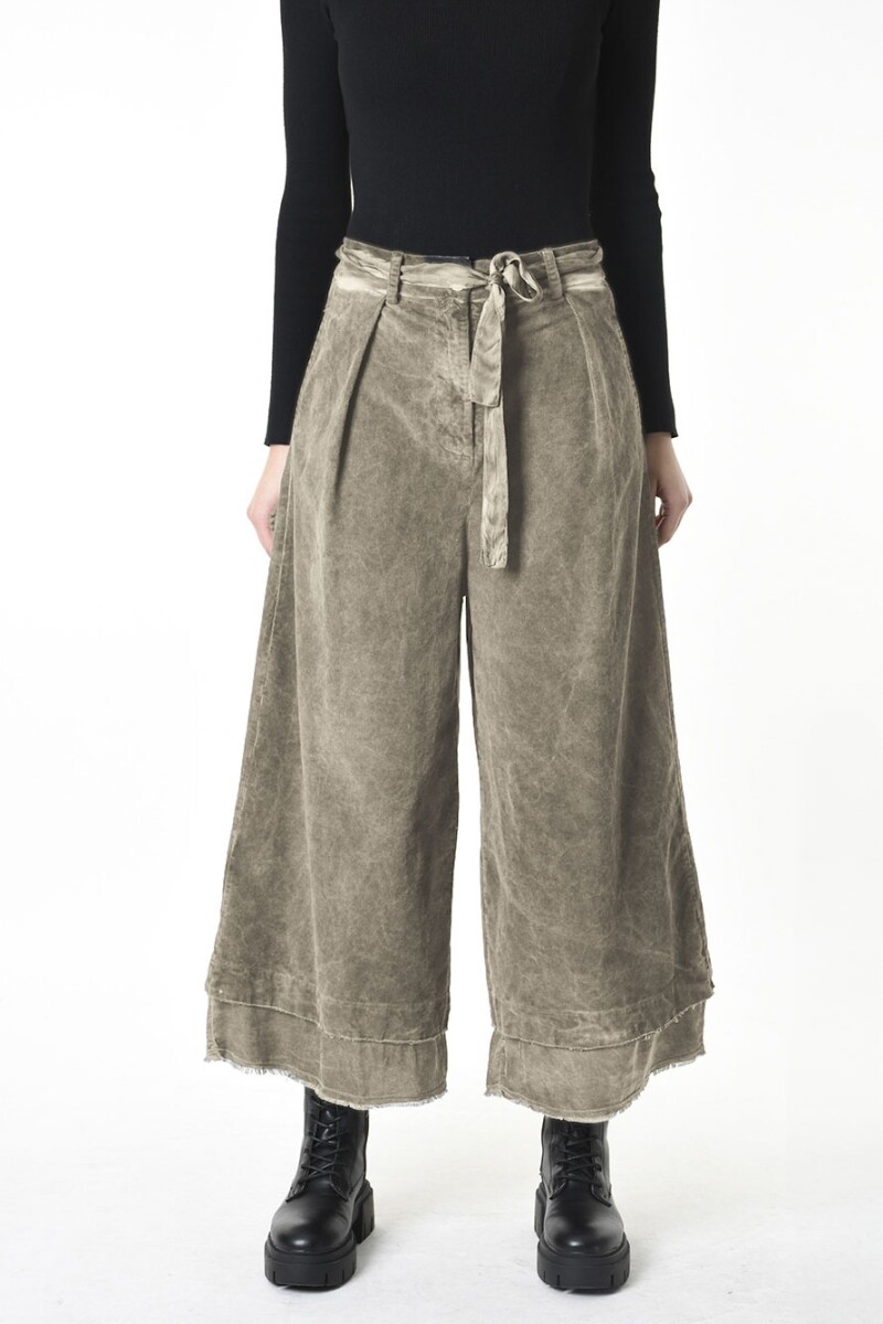 PANTALÓN ANCHO Verde