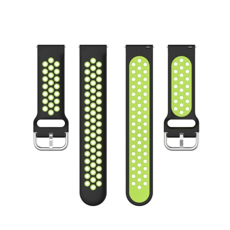 Malla Colmi Silicona P/smartwatch Negra/verde 20MM 001