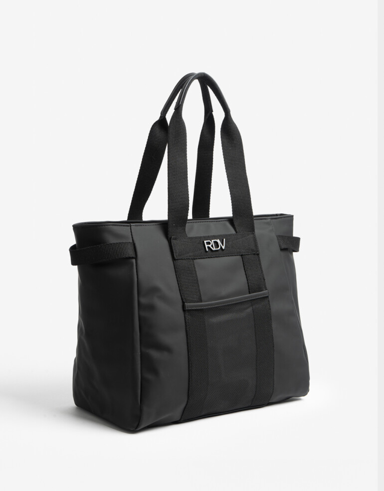 Shopper Engomado Cartera Formato Shopper Rue Du Voyage - Negro