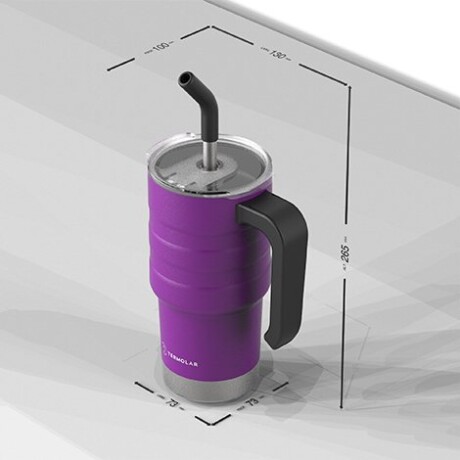Jarra Térmica Termolar 590 Ml con Sorbito VIOLETA