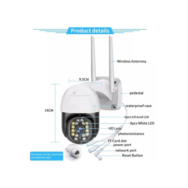 CAMARA DE SEGURIDAD TUYA SMART WATERPOOF MINI 1.8 SM-C18A CAMARA DE SEGURIDAD TUYA SMART WATERPOOF MINI 1.8 SM-C18A