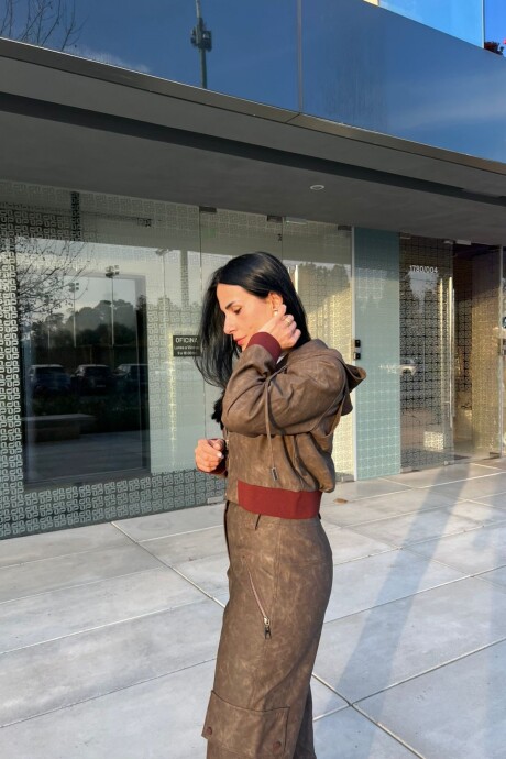 Chaqueta Bomber Rocio Marrón