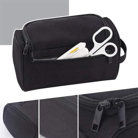 Cartuchera Escolar Liceal Grande 22x12cm Doble Cierre Negro