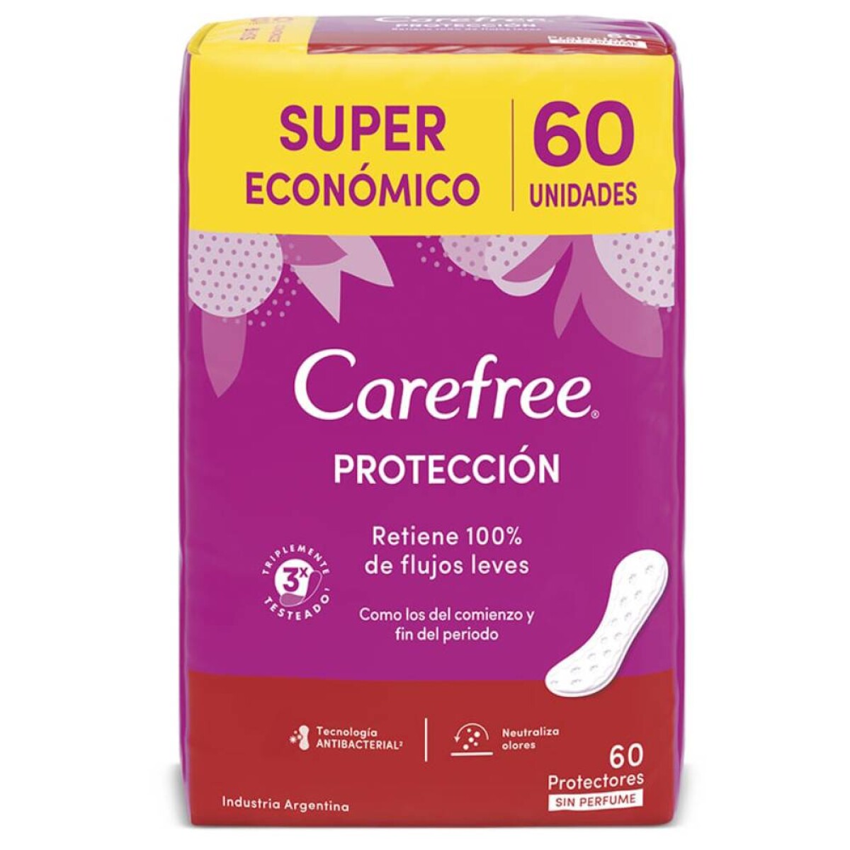 Protectores Diarios Carefree Proteccion Original 60 Unidades 