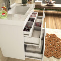 CONJUNTO MUEBLE DE BAÑO MODELO PIETRA BLANCO / MUEBLE DE COLGAR + ESPEJO + BACHA / 80 CM Conjunto Mueble De Baño Modelo Pietra Blanco / Mueble De Colgar + Espejo + Bacha / 80 Cm