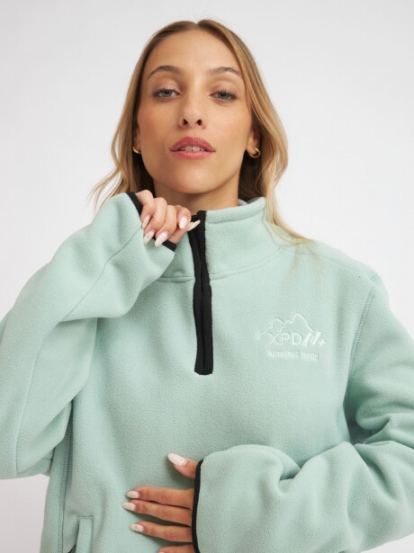 CAMPERA MILAGROS VERDE AGUA