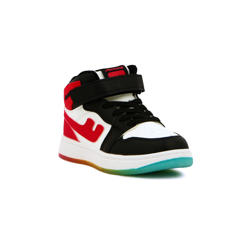 Bota de Niño/a Austral Raptor A Acordonada con Velcro Multicolor-Rojo