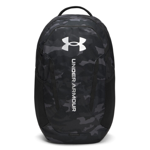 UA Hustle 6.0 Backpack-GRY BLK-007