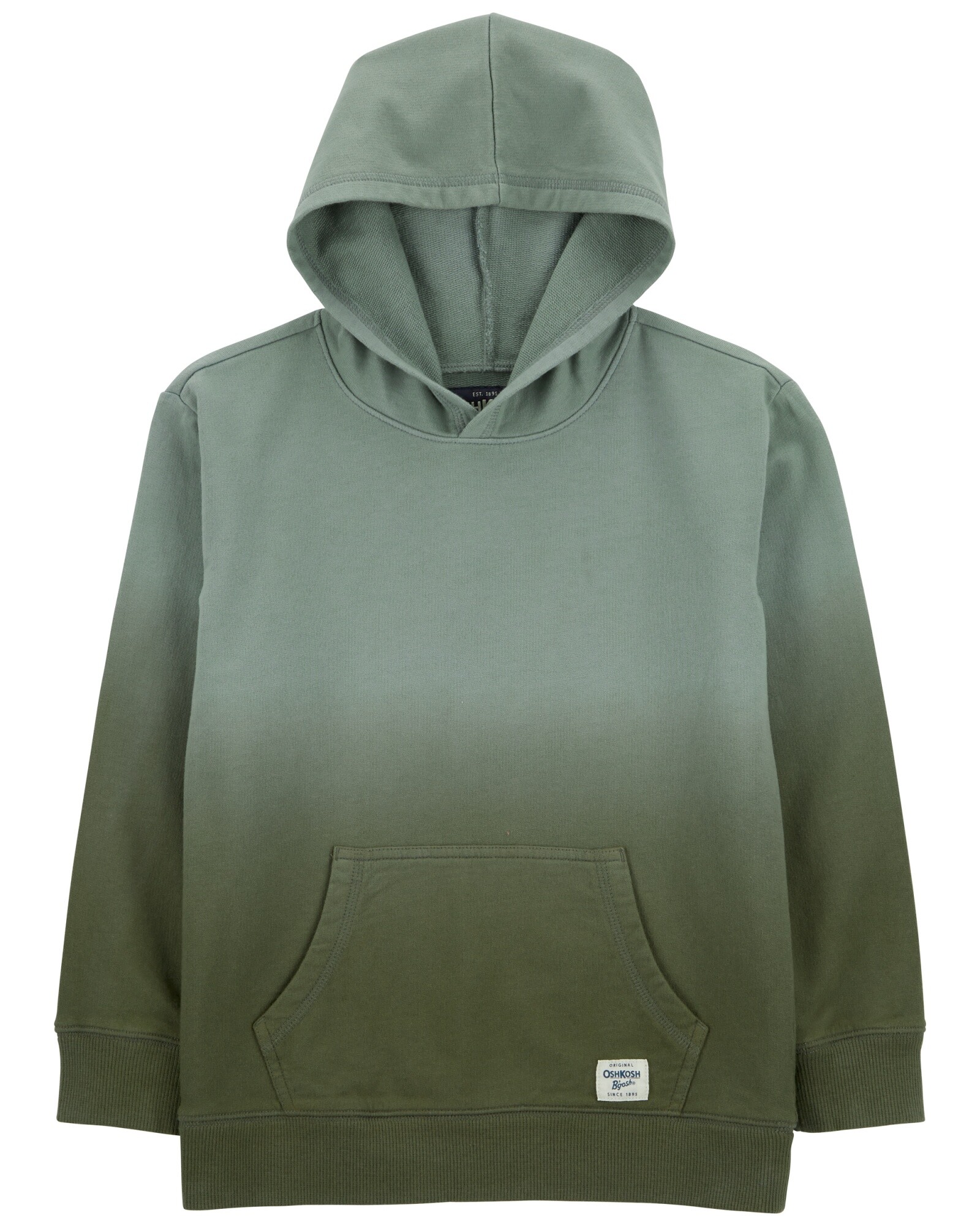 Canguro de algodón, verde en degradé Sin color