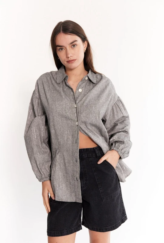 Camisa Almendra Gris