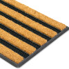 ALFOMBRA COCO RECT NATURAL C/DET NEGRO 40X60CM Unica
