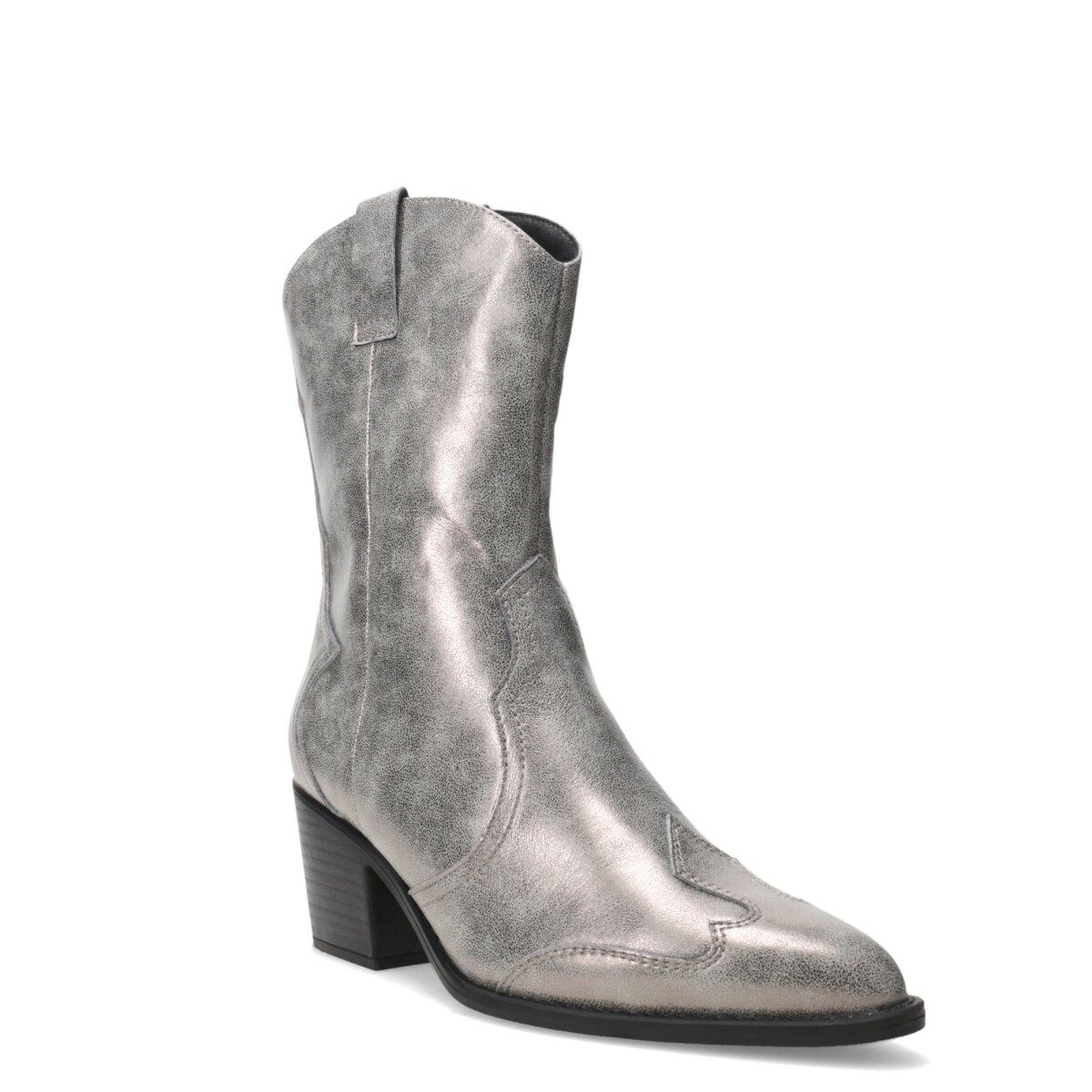Botas de Mujer Miss Carol LITER tejana media - Plateado 