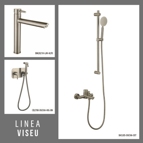 DUCHA HIGIENICA MONOCOMANDO LAVATORIO ALTO BRILLO VISEU 000